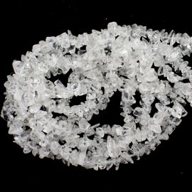 Pedra de Cascalho / 8mm - Cristal Transparente  (1 FIO)