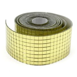 Tira Termocolante / Espelhado Quadradinhos - 40mm (1 METRO)