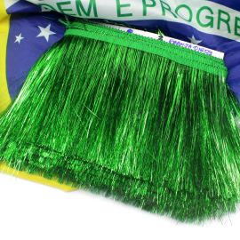 Tema Brasil / Franja Metalizada - 15cm (1 metro)