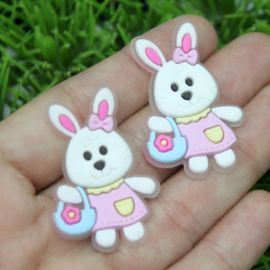 Tema Pascoa / Aplique Emborrachado 40x27mm - Coelha (Unidade)