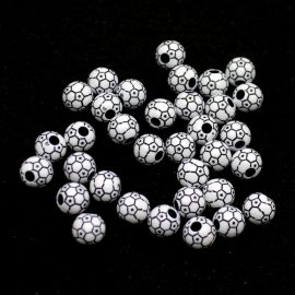 Conta Plástica / 12mm - Bola de Futebol (10 gramas)