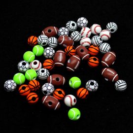 Conta Plástica / 12mm - Bolas Esportiva - Modelos Diversos (10 gramas)