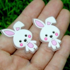 Tema Pascoa / Aplique Emborrachado 38x21mm - Coelho (Unidade)