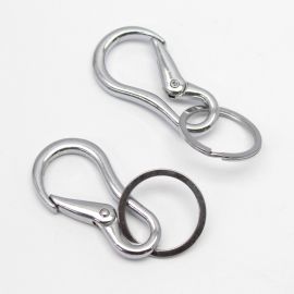 Fecho Mosquetão de Metal / 53x28mm - (unidade) - Níquel