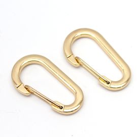 Fecho Mosquetão de Metal / 50x28mm - (unidade)-Dourado