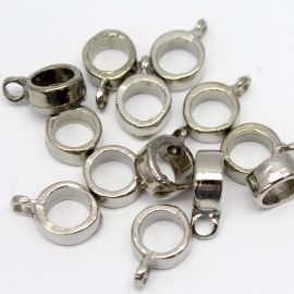 Caneca de Metal / Entremeio - 8mm (Unidade)-Níquel