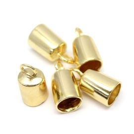 Terminal de Metal / 24x12mm - para Colagem (Unidade)-Dourado