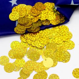 Tema do Brasil - Pingente Max Paetê / 16mm - Redondo (10 gramas)