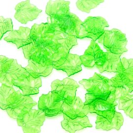 Pingente de Acrílico / 25mm - Folha (10 gramas) - Verde