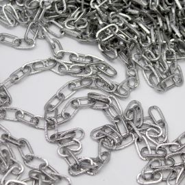 Corrente de Alumínio / 11x6mm - Elo Oval (1 METRO)
