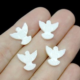 Entremeio em Madrepérola / 13mm - Pomba (unidade)