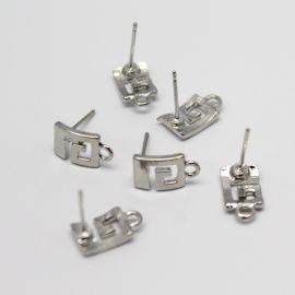 Pino de Brinco em Metal / 12mm (1 par)-Níquel