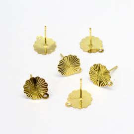 Pino de Brinco em Metal / 10mm (1 par)-Dourado