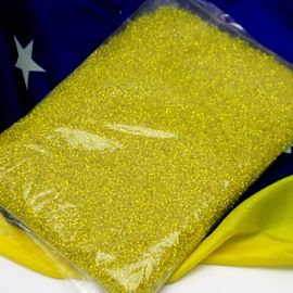 Tema Brasil - Miçanguinha Chinês 9/0 - Transparente (Pacote com 500 grs)