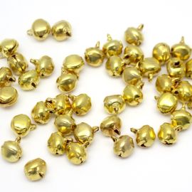 Pingente de Metal / 10mm - Guizo (Unidade) - Dourado