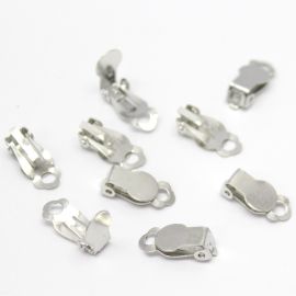 Pino de Brinco em Metal / 10x8mm -  Pressão (1 par)