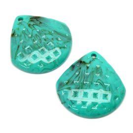 Pingente de Resina Mesclada / 70mm (Unidade)