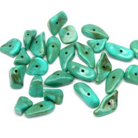 Conta Plástica Mesclada / Cascalho - 20x13mm (10 gramas)