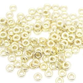 Argola de Plástico ABS / 8mm (10 gramas) - Dourado