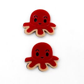 Aplique de Acrílico / 35x29mm - Polvo (unidade)