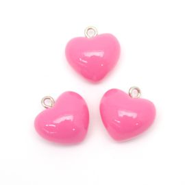 Pingente de Resina / 17mm - Coração (unidade)