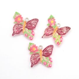 Pingente de Resina / 27x20mm - Borboleta (Unidade)