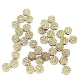 Entremeio de Metal / 10mm - São Bento (unidade) - Ouro Velho