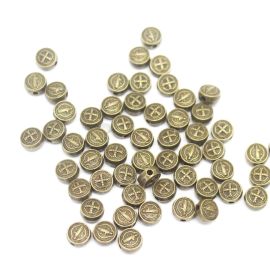 Entremeio de Metal / 7mm - São Bento (unidade) - Ouro Velho 