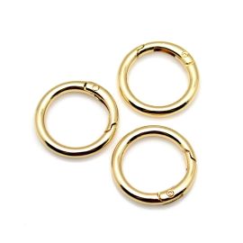 Fecho Mosquetão / 25mm - Argola Articulada (Unidade)-Dourado
