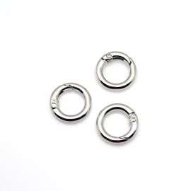 Fecho Mosquetão / 18mm - Argola Articulada (Unidade)-Níquel