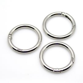 Fecho Mosquetão de Metal / 40mm - Argola Articulada (unidade)