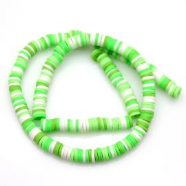 Fio de Fimo / 6mm - Disco Multicor - Verde Claro (1 FIO)