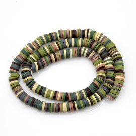 Fio de Fimo / 6mm - Disco Multicor - Exercito (1 FIO)