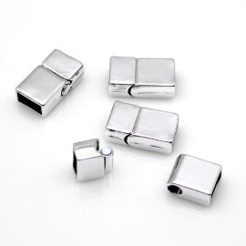 Fecho Imã de Metal Níquel / 22x12mm (Unidade)