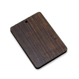 Pingente de Madeira / 70x50mm - Retangular (unidade)
