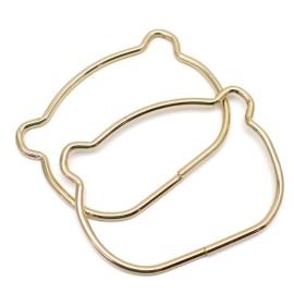 Alça para Bolsa em Metal / 10,5x8cm - Gatinha (Par)
