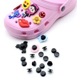 Adaptador de Piercing para Crocs / 13x7mm - (unidade) - Preto