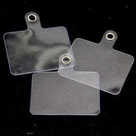 Suporte de Plástico para Celular Transparente / 5,5x6cm - (unidade)-Níquel