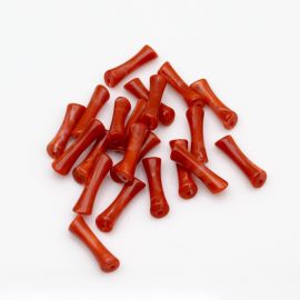 Conta Plástica Mesclada / 27x8mm - Ossinho (10 gramas)