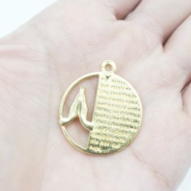 Pingente de Metal / 33x28mm - Pai Nosso