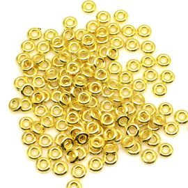 Entremeio de Plástico ABS / 6mm - Argolinha (10 gramas)