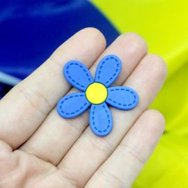 Tema Brasil - Flor / Aplique Emborrachado - 34mm (Unidade) 