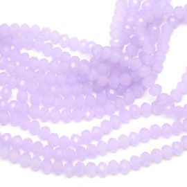 Rondela de Vidro 10mm / Leitoso Gelatinoso (1 Fio)