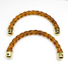 Alça de Resina para Bolsa / 17cm - Meia Lua - Torcida (1 PAR)