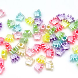 Mix Multicolorido Perolado / 11x13mm - Coroa (10 gramas)