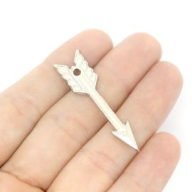 Pingente de Metal / 44x11mm - Afro Religioso - Flecha (unidade) - Níquel