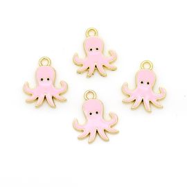 Pingente de Metal Dourado / 20x16mm - Polvo (unidade)