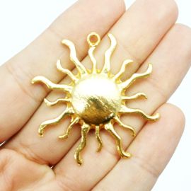 Entremeio de Metal / 41mm - Sol (Unidade) - Dourado