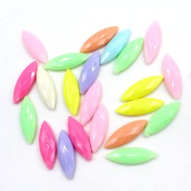 Mix Multicolorido Leitoso / 30x10mm - Navete (20 gramas)