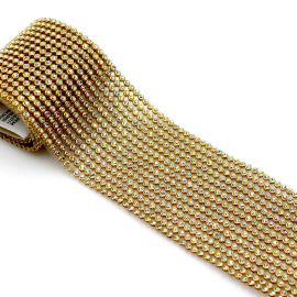 Manta de Strass Termocolante / 0,05x0,45cm - Furta-cor (1ª Linha)